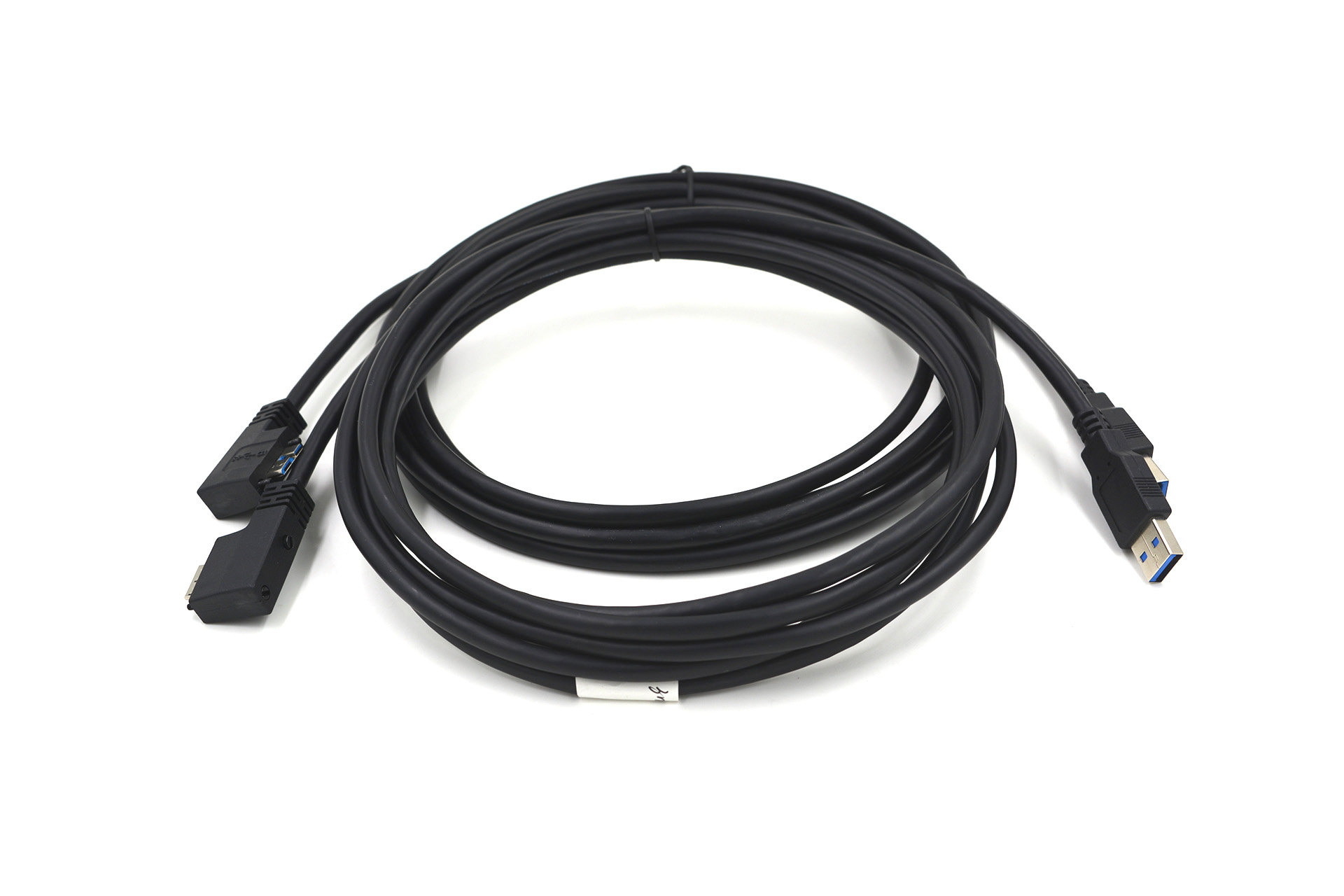 USB3.0 A至角度micro-B出口右电缆
