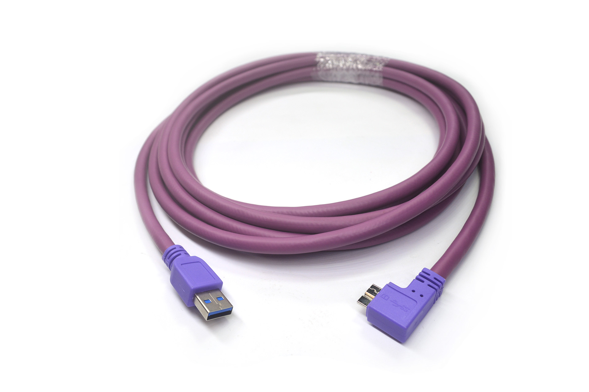 USB3.0 A到弯头Micro-B高弹性电缆