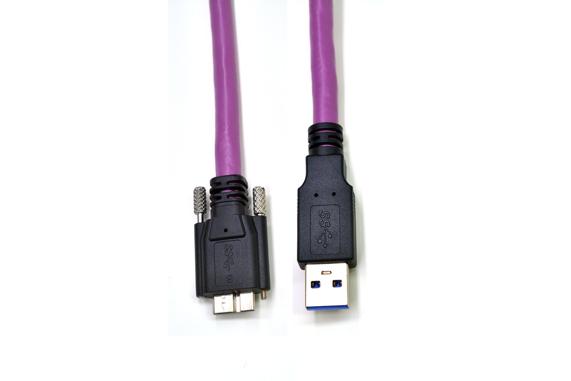 USB3.0带锁紧螺钉的A型至Micro-B型电缆